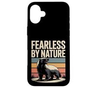 Carcasa para iPhone 16 Plus Honey Badger Vintage de Fearless by Nature