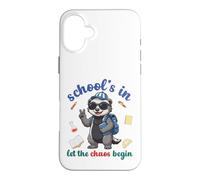 Carcasa para iPhone 16 Plus Honey Badger Volver a la Escuela Vibra Escuelas En Deja Que Comience el Caos