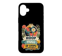 Carcasa para iPhone 16 Plus Hoop Full of Loops Aguja Lana Flores Manualidades