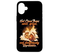 Carcasa para iPhone 16 Plus Hot Cross Buns Sweet Spiced and Dangerously Repeatable