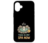Carcasa para iPhone 16 Plus Hot Springs Thermal Bath Soak Agua Mineral Regalo de Viaje