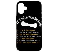 Carcasa para iPhone 16 Plus Hoverboard Checklist Cool & Funny Hoverboard Gift
