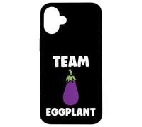 Carcasa para iPhone 16 Plus Humor Food Eggplant Simple Team Eggplant