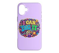 Carcasa para iPhone 16 Plus I Can Dig It Hippie 60s Diciendo