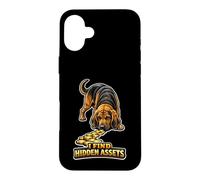 Carcasa para iPhone 16 Plus I Find Hidden Assets Accountant Dog Humor