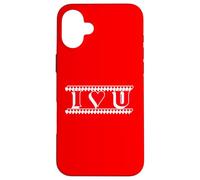 Carcasa para iPhone 16 Plus I Heart u | I Love You Hearts I Love U Loving