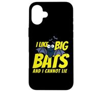 Carcasa para iPhone 16 Plus I Like Big Bats and I Cannot Lie Funny Bat Lovers