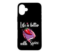 Carcasa para iPhone 16 Plus I Like My Books Spicy Romance Book Life is Better with Spice