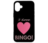 Carcasa para iPhone 16 Plus I Love Bingo! Funny Old Lady Costume Men & Women Bingo