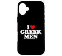 Carcasa para iPhone 16 Plus I Love Greek Men