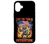 Carcasa para iPhone 16 Plus I Put The 'tism In Patriotism