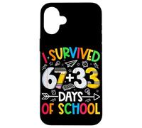 Carcasa para iPhone 16 Plus I Survived 67 + 33 Days School Kids Funny Math 100th Day