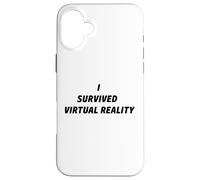 Carcasa para iPhone 16 Plus I Survived Virtual Reality Novelty Commemorative VR Games