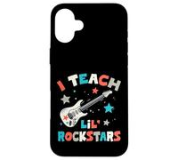 Carcasa para iPhone 16 Plus I Teach Lil' Rockstars, Profesor de música Rock, Banda de Guitarra