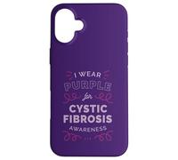 Carcasa para iPhone 16 Plus I Wear Purple FOR Cystic Fibrosis Awareness Walk Meme
