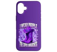 Carcasa para iPhone 16 Plus I Wear Purple For Lupus Awareness