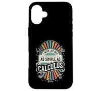 Carcasa para iPhone 16 Plus I Wish Life Was As Simple As Calculus Badge Fun