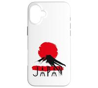 Carcasa para iPhone 16 Plus Icono de Viaje al Atardecer del Monte Fuji de Japón para Amantes de la Cultura