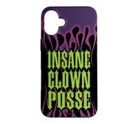 Carcasa para iPhone 16 Plus ICP Purple Flames Old English Logo Horrorcore Rap Music