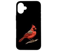 Carcasa para iPhone 16 Plus Ilustración Cardinal del Norte Amante de Las Aves