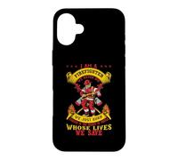 Carcasa para iPhone 16 Plus I'm A Firefighter We Never Die Funny Fireman Firefighters