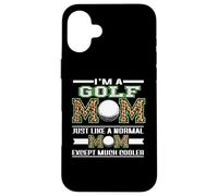 Carcasa para iPhone 16 Plus I'm A Golf Mom Funny Cool Mom Leopard For Mothers Day