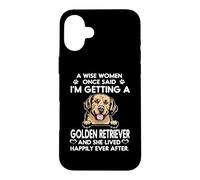 Carcasa para iPhone 16 Plus I'm Getting A Golden Retriever Funny Dog Mom Puppy Lovers