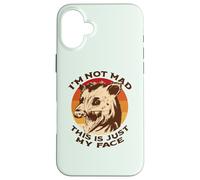 Carcasa para iPhone 16 Plus I'm Not Mad This IS Just MY Face Funny Zarigüeya Scream Meme