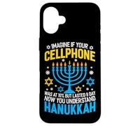 Carcasa para iPhone 16 Plus Imagina si tu teléfono Celular estuviera al 10% Pero duró 8 días Ahora yo