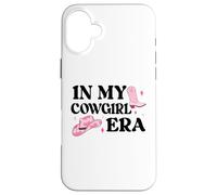 Carcasa para iPhone 16 Plus In My Cowgirl Era Cowboy Boot Pink Cowgirl Hat Lets Go Girls