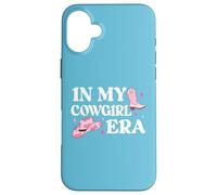 Carcasa para iPhone 16 Plus In My Cowgirl Era Cowboy Boot Pink Cowgirl Hat Lets Go Girls