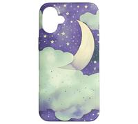 Carcasa para iPhone 16 Plus In My Fantasy Era Witchy Green Sage Purple Moon Phases Stars