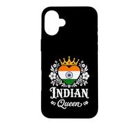 Carcasa para iPhone 16 Plus Indian Queen India Flag Proud Indian Woman