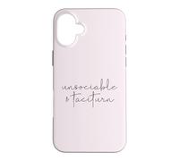 Carcasa para iPhone 16 Plus INSOCIABLE Y TACITURNA Jane Austen Orgullo & Prejuicio Meme