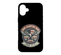 Carcasa para iPhone 16 Plus Iron Sharpens Iron Christian Men Bible Scripture Gym Workout