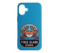 Carcasa para iPhone 16 Plus Isla Tybee Georgia Crab Coastal Beach Travel