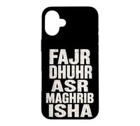 Carcasa para iPhone 16 Plus Islamic Call To Prayer Fajr Dhuhr ASR Maghrib Isha Muslim
