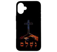 Carcasa para iPhone 16 Plus It is Finished - Hebrew Cross of Jesus Passover Easter