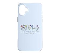 Carcasa para iPhone 16 Plus It Is Well with My Soul Women Christian Themed Bible Verse