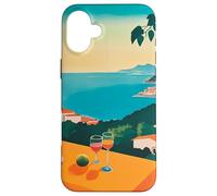 Carcasa para iPhone 16 Plus Italian Village Cocktail by The Sea Amalfi Summer Art
