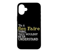 Carcasa para iPhone 16 Plus It's A REN Fair Thing Joust Medieval Divertida Justa