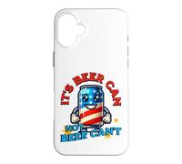 Carcasa para iPhone 16 Plus Its Beer Can Not Beer Cant Funny Party Drinking Joke