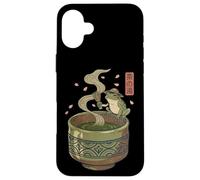 Carcasa para iPhone 16 Plus Japanese Frog Matcha Tea Time Té Verde Ukiyo-e Cottagecore
