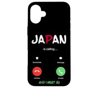 Carcasa para iPhone 16 Plus Japón está Llamando y Debo IR de Viaje japonés