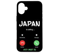 Carcasa para iPhone 16 Plus Japón está Llamando y Tengo Que IR de Viaje