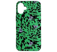 Carcasa para iPhone 16 Plus Jaws Green Shark Camo All Over Print