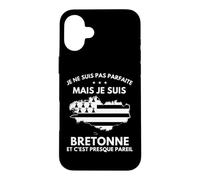 Carcasa para iPhone 16 Plus Je Ne Suis Pas Parfaite Mais Je Suis Bretonne Bretaña