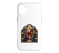 Carcasa para iPhone 16 Plus Jesús Bienaventuranzas Sermón Mosaico Gótico Arte Cristiano Icono