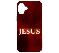 Carcasa para iPhone 16 Plus Jesus: Christian Faith Glowing Name of Christ Resurrection