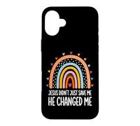 Carcasa para iPhone 16 Plus Jesus Didn'T Just Save Me He Changed Me